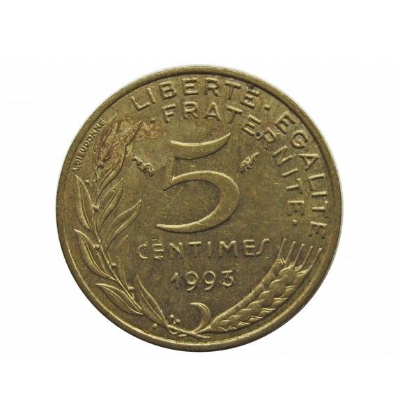 Франция 5 сантимов 1993 г.