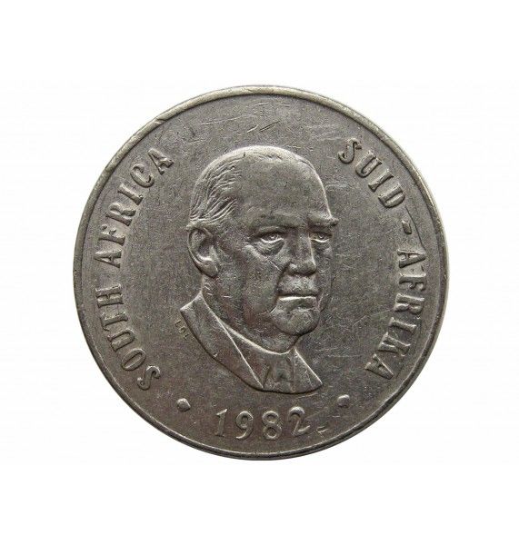 Южная Африка 50 центов 1982 г. (Окончание президентства Бальтазара Йоханнеса Форстера)