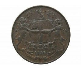 Индия 1/4 анны 1858 г.