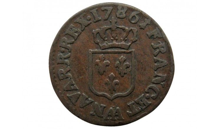 Франция 1/2 соля 1786 г. AA