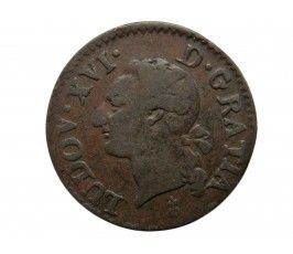 Франция 1/2 соля 1786 г. AA
