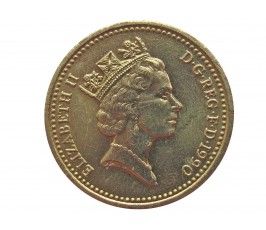 Великобритания 1 фунт 1990 г.