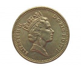 Великобритания 1 фунт 1991 г.
