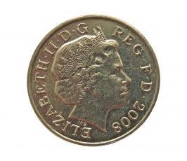 Великобритания 1 фунт 2008 г.