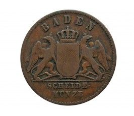 Баден 1 крейцер 1860 г.