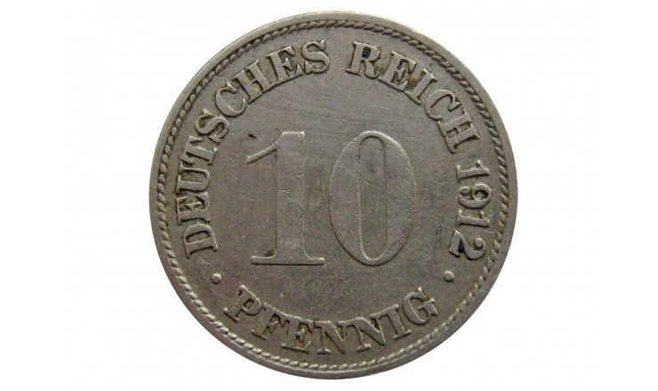 Германия 10 пфеннигов 1912 г. G