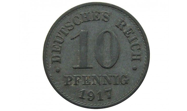 Германия 10 пфеннигов 1917 г.