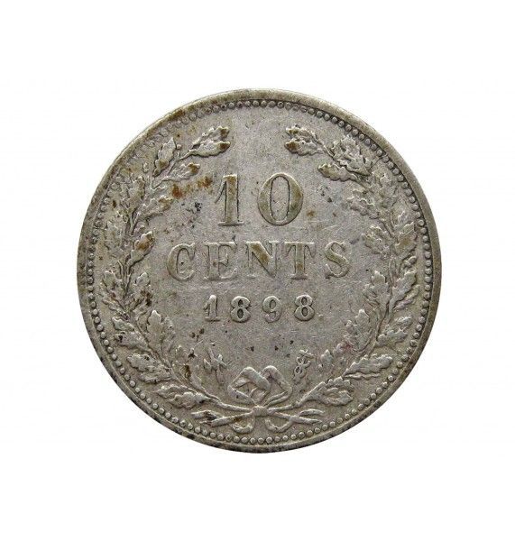 Нидерланды 10 центов 1898 г.