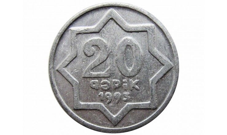 Азербайджан 20 гяпик 1993 г. (без точки)