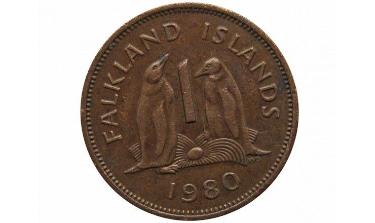 Фолклендские острова 1 пенни 1980 г.