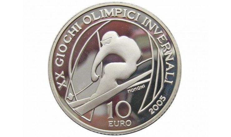 Италия 10 евро 2005 г. (XX зимние Олимпийские игры, Турин 2006 - Горнолыжный спорт)
