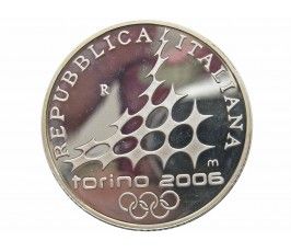 Италия 10 евро 2005 г. (XX зимние Олимпийские игры, Турин 2006 - Горнолыжный спорт)