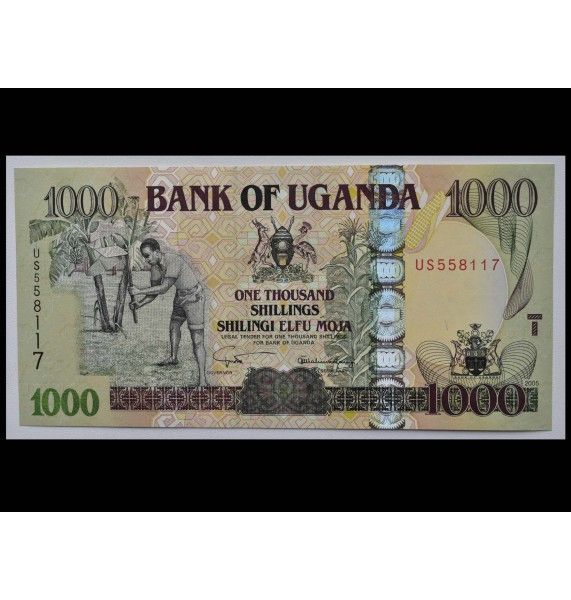 Уганда 1000 шиллингов 2005 г.
