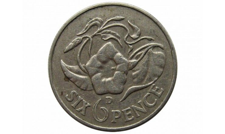 Замбия 6 пенсов 1964 г.
