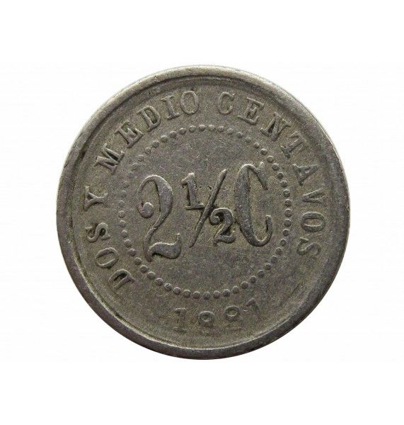 Колумбия 2 1/2 сентаво 1881 г.