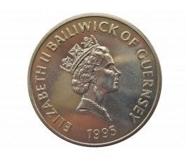 Гернси 5 фунтов 1995 г. (Королева-мать)