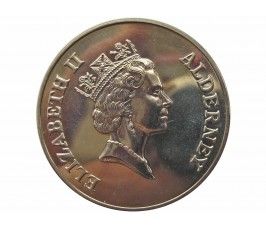 Олдерни 2 фунта 1995 г. (50 лет возвращению Нормандских островов)