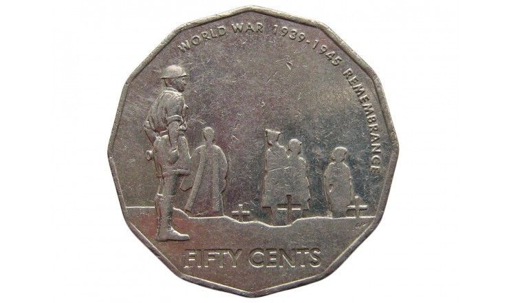 Австралия 50 центов 2005 г. (60 лет со дня окончания Второй Мировой войны)