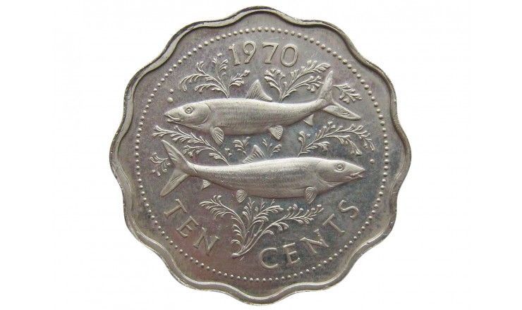 Багамы 10 центов 1970 г.