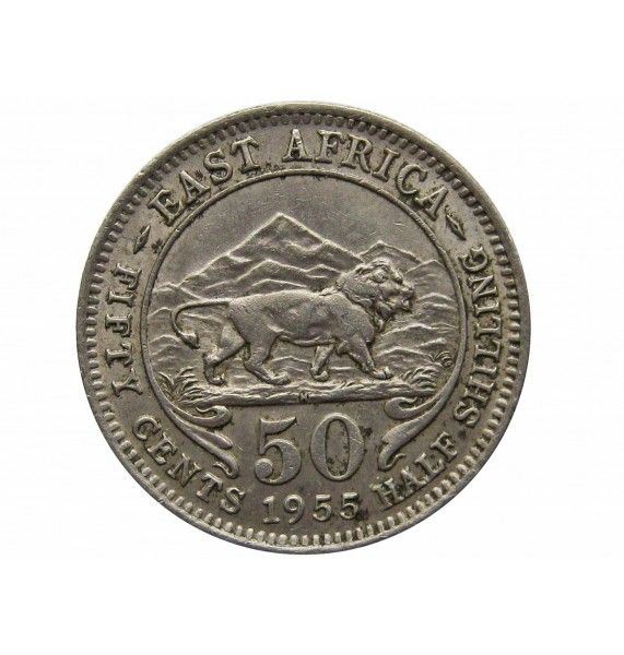 Британская Восточная Африка 50 центов 1955 г. H