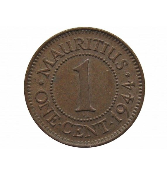 Маврикий 1 цент 1944 г.