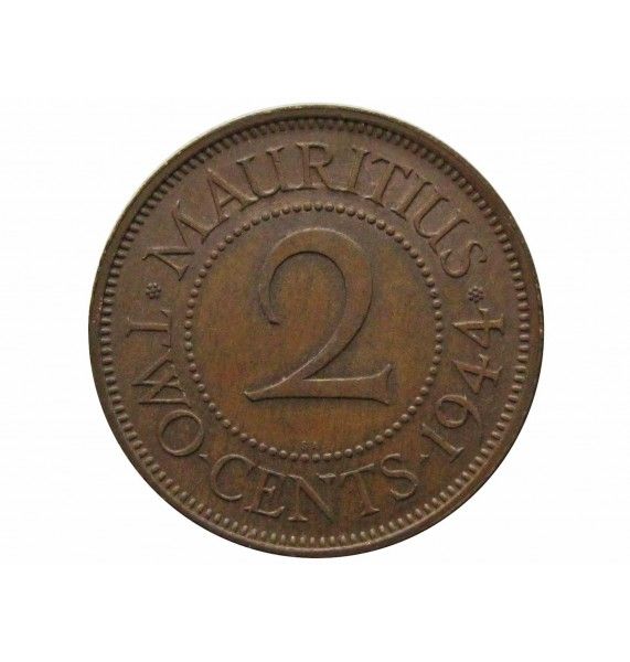 Маврикий 2 цента 1944 г.