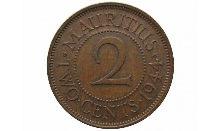 Маврикий 2 цента 1944 г.