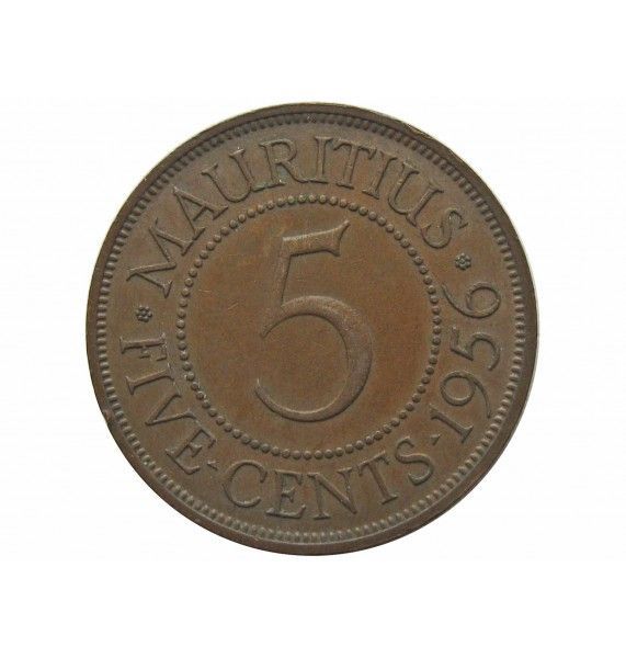 Маврикий 5 центов 1956 г.