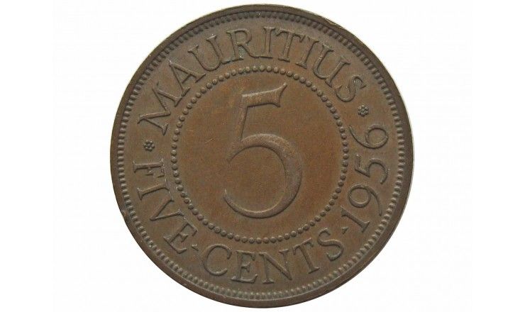 Маврикий 5 центов 1956 г.