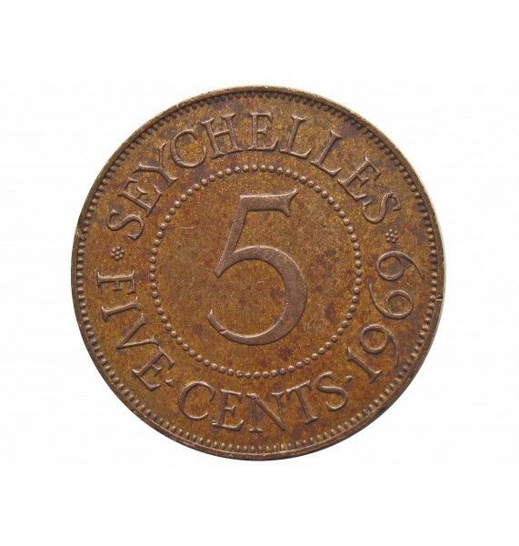 Сейшелы 5 центов 1969 г.