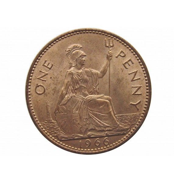 Великобритания 1 пенни 1966 г.