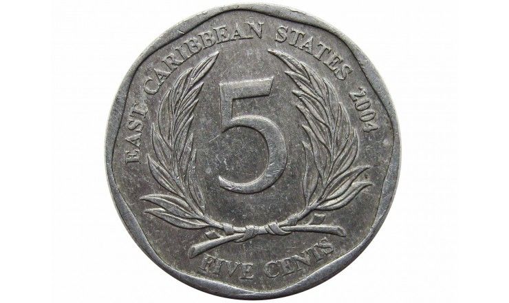 Восточно-Карибские штаты 5 центов 2004 г.
