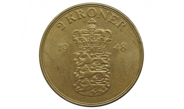 Дания 2 кроны 1948 г.