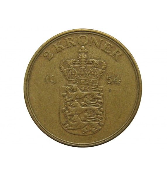 Дания 2 кроны 1954 г.