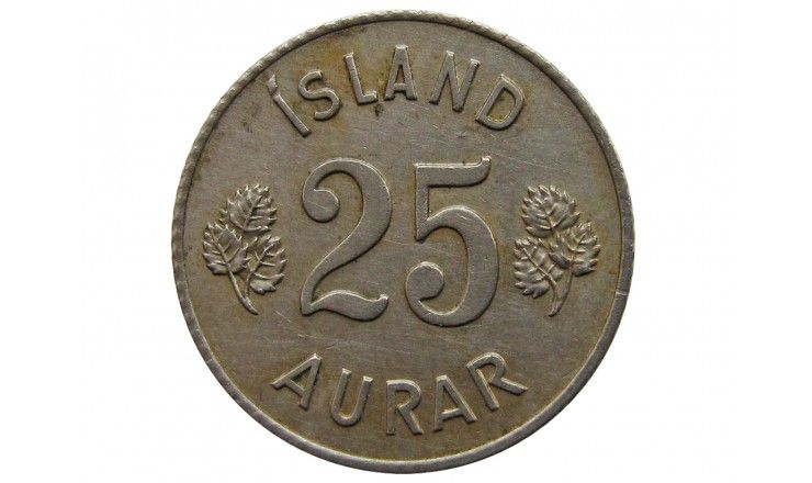 Исландия 25 аурар 1961 г.