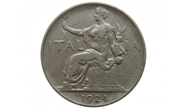 Италия 1 лира 1924 г.