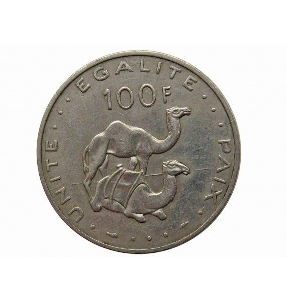Джибути 100 франков 1977 г.