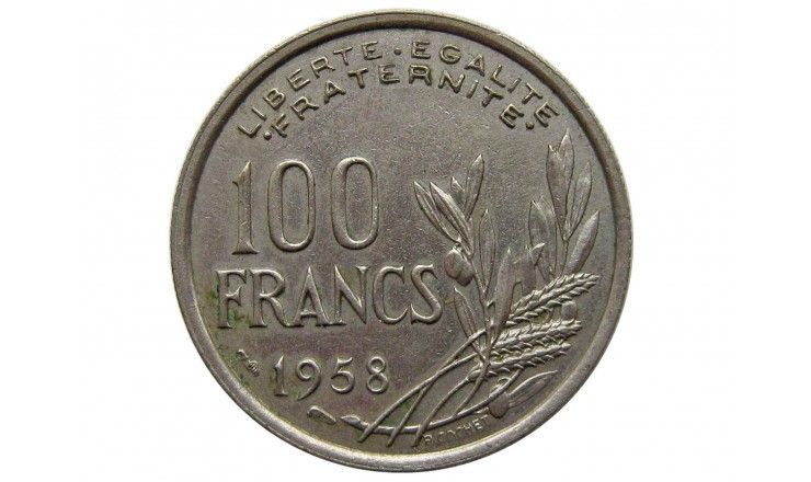 Франция 100 франков 1958 г. (w)