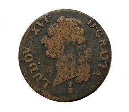 Франция 1 соль 1791 г. AA