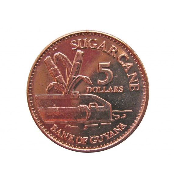 Гайана 5 долларов 2012 г.