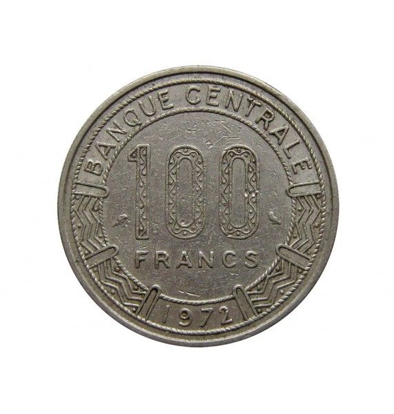 Республика Конго 100 франков 1972 г.