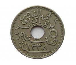 Тунис 5 сантимов 1920 г.