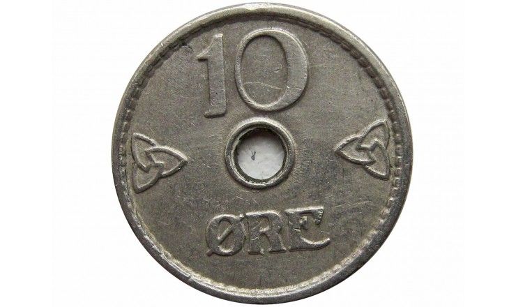 Норвегия 10 эре 1951 г.