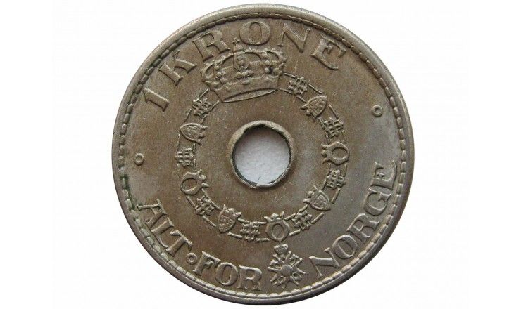 Норвегия 1 крона 1939 г.
