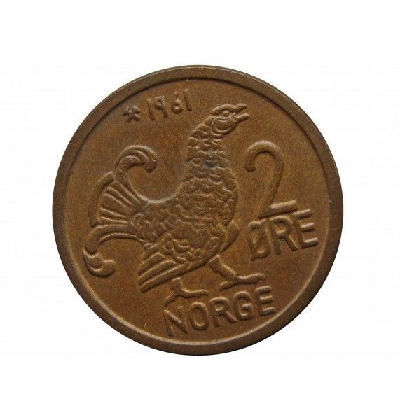 Норвегия 2 эре 1961 г.