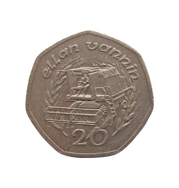 Остров Мэн 20 пенсов 1992 г. AA