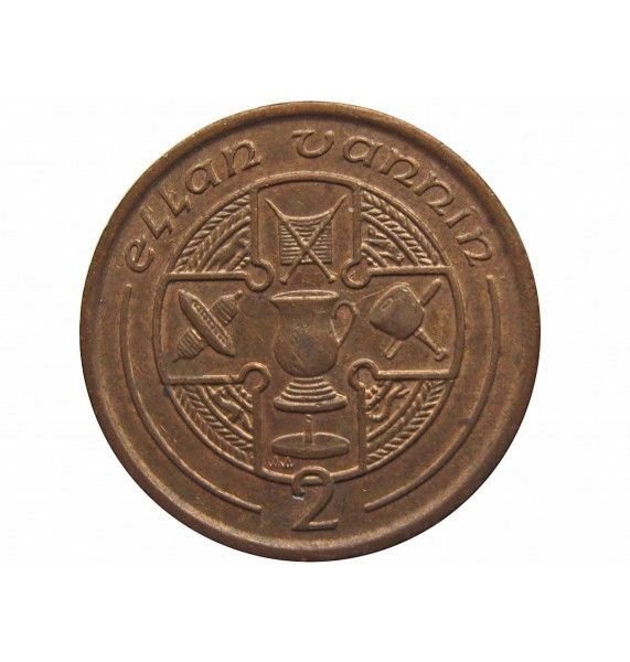 Остров Мэн 2 пенса 1991 г. AA