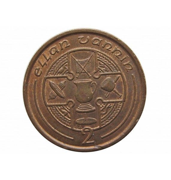 Остров Мэн 2 пенса 1993 г. AA