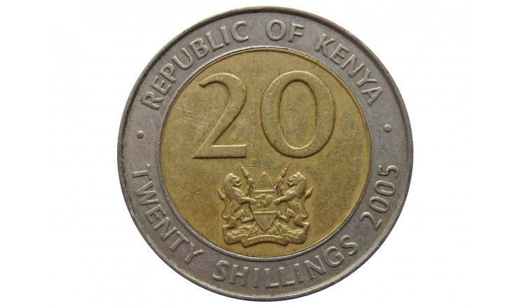 Кения 20 шиллингов 2005 г.