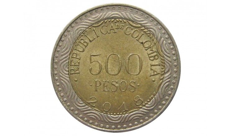 Колумбия 500 песо 2018 г.